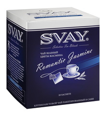 Чай Svay Romantic Jasmine (Чарующий жасмин) зеленый крупнолистовой в саше (20 саше по 2 гр.)