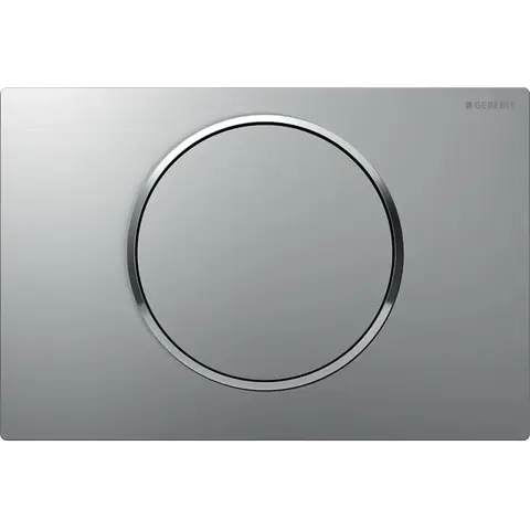 Смывная клавиша Geberit Sigma10, смыв/стоп: матовый хром лакированный, с легкоочищаемой поверхностью, глянцевый хром