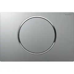 Смывная клавиша Geberit Sigma10, смыв/стоп: матовый хром лакированный, с легкоочищаемой поверхностью, глянцевый хром фото