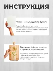 Декупажный пленочный трансфер переводной рисунок 2шт.