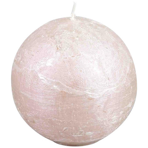 Свеча-шар Luz your senses 8см жемчужный металик