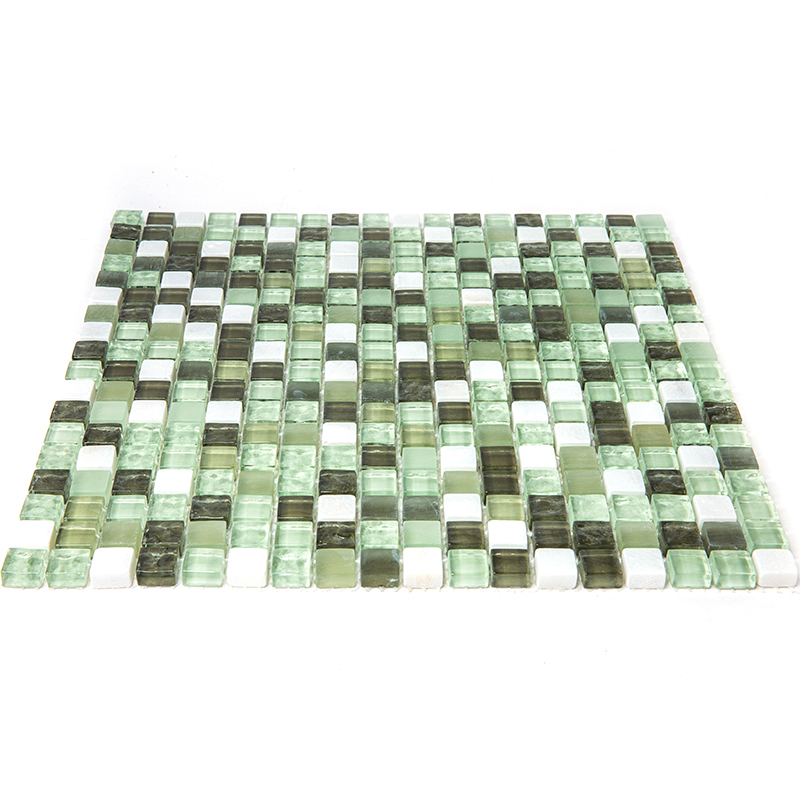PST-004 Мозаика из стекло мрамор Natural Pastel зеленый квадрат