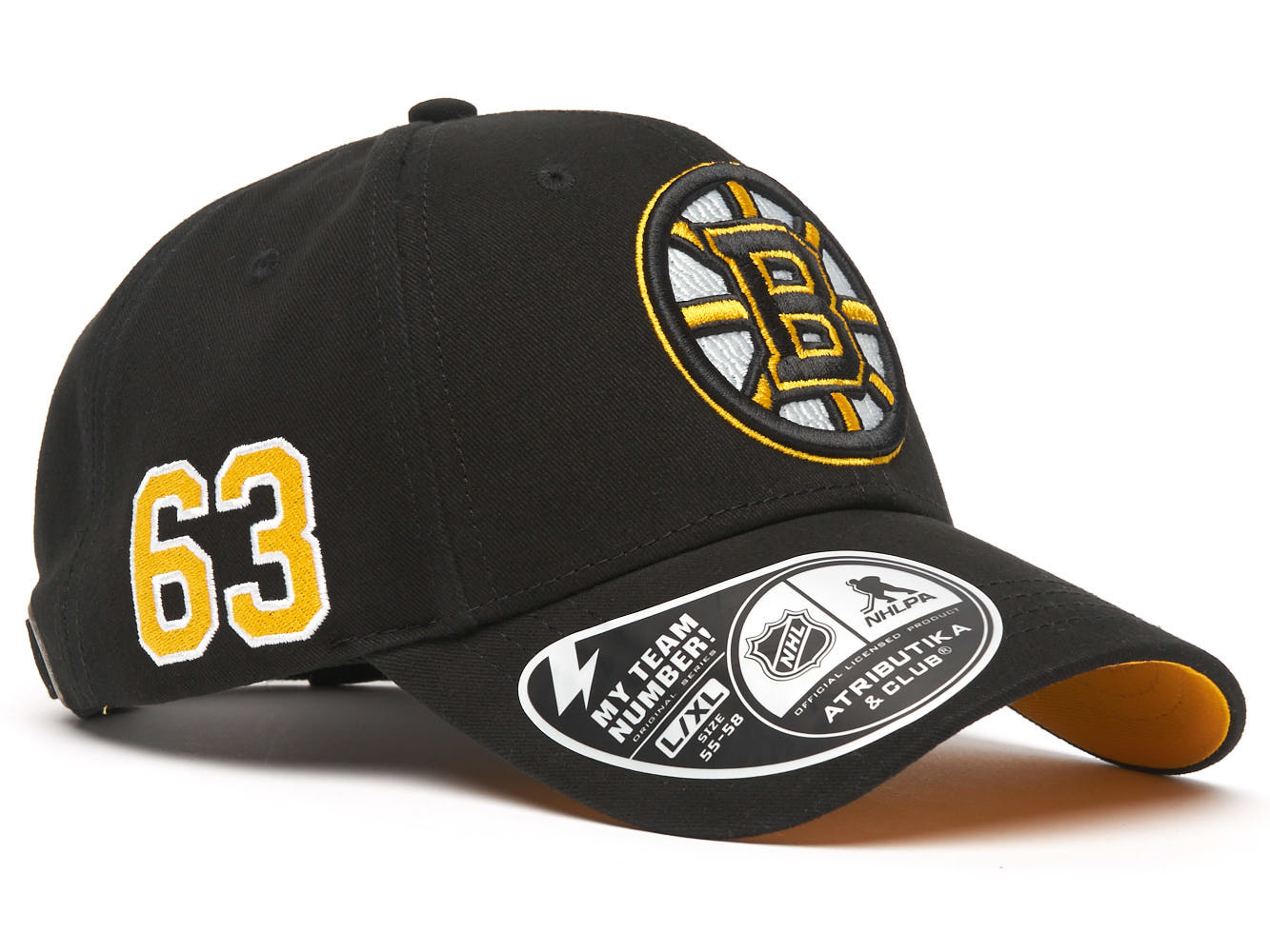 Бейсболка NHL Boston Bruins № 63 