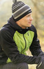 Премиальная куртка для лыж и зимнего бега Nordski Hybrid Hood Black/Lime