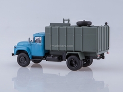 ZIL-130 garbage truck with side loading KO-413 blue-gray 1:43 AutoHistory