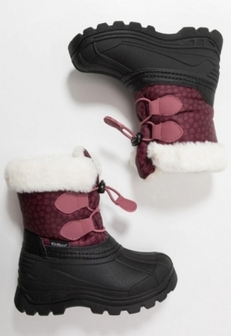 Зимние ботинки KicKers Sealsnow Burgundy pink flowery 653262-10 183