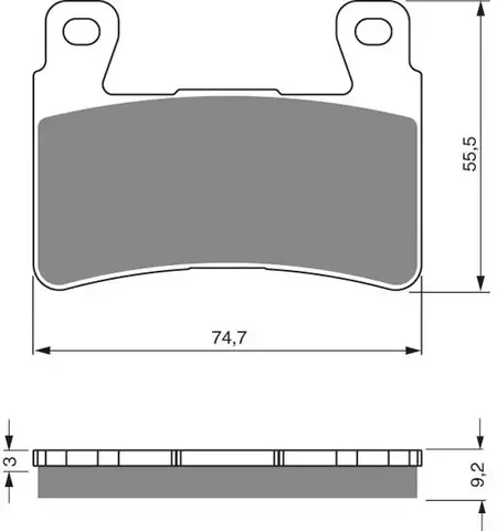 Тормозные колодки дисковые 279 S3