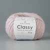 Classy, пряжа с люрексом и пайетками, шелк-5%, мериносовая шерсть-20%, нейлон-30%, норка-45%, 50 гр, 240 м, пыльно-розовый