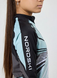 Детский Раздельный лыжный гоночный комбинезон Nordski Jr. Heat Black/Ice Mint