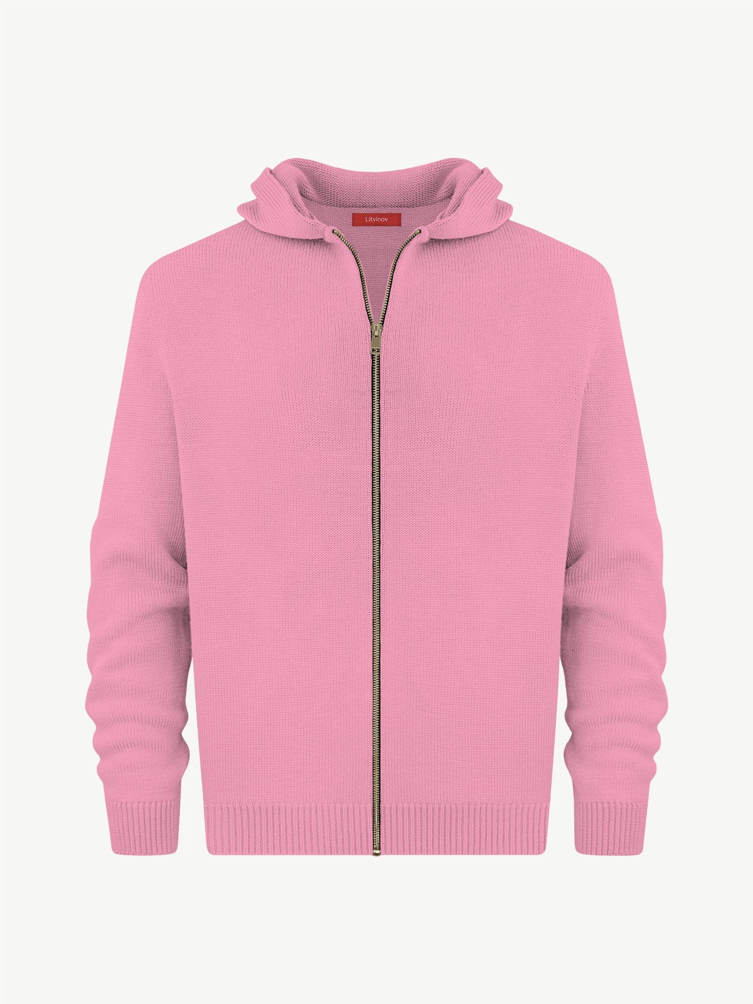 Толстовка на замке из мягкой шерсти