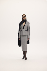 Юбка гусиные лапки карандаш миди