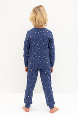 пижама  для мальчика  К 1621/ультрамарин,космические просторы