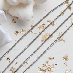 Цепочка тонкая 2*2 мм, родий, 54см, А065-1 (54см)