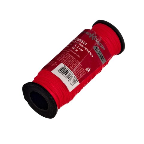 51-7-906 Нить крученая разметочная красная, 50м РемоКолор