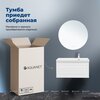 Aquanet 365932 Тумба с раковиной Агата 100 R 1 ящ. цв. белый сатин (365932)