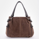 Сумка Саломея 610 эко-замша шоколад