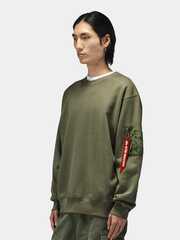 Свитшот Alpha Industries Utility Pocket Crewneck OG-107 (Зеленый)