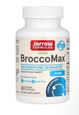 Jarrow Formulas BroccoMax для веганов, 60 растительных капсул (17,50 мг в 1 капсуле)