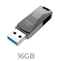 Yaddaş kartı \ Карта памяти \ Flash Card  USB Flash Drive Hoco UD5 16GB 3.0 Серый