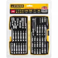 STAYER 44 шт, набор многофункциональных бит, Professional (26135-H44)