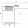 Aquanet 239299 Тумба c раковиной Токио 110 R напольная 1 ящик, б/к цвет белый глянец (239299)