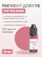 Пигмент для перманентного макияжа LIP BLUSH #9 TEA ROSE Чайная роза, 10 мл