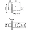 Ideal Standard A7573AA промо комплект для душа CERATHERM T100 (307110)