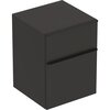 Шкафчик Geberit Smyle Square с двумя выдвижными ящиками: B=45см, H=60см, T=47см, Темно-серый / Матовое покрытие