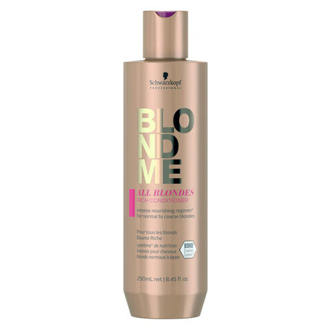 Schwarzkopf Blondme All Blondes Rich Conditioner - Обогащенный кондиционер для волос всех типов блонд