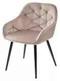 фото 1 Стул BREEZE BLUVEL-40 BEIGE/ черный каркас, велюр М-City на profcook.ru