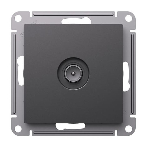 Розетка TV проходная 4DB. Цвет Базальт. Schneider Electric AtlasDesign. ATN001492