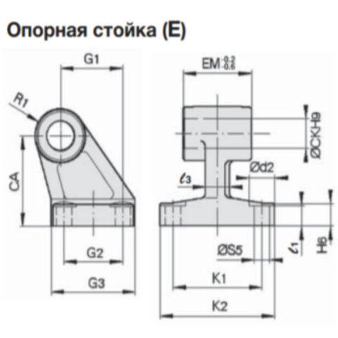 E5040-AL-CEJ00558  Кронштейн 90 гр., алюминий