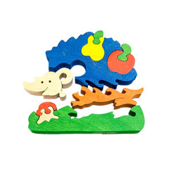 Развивающая игрушка"Ежик с грушей"