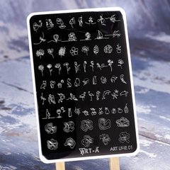 Пластина для стемпинга Art-A MAX Art LINE 01
