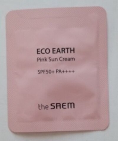 The Saem Sun Крем солнцезащитный для лица для чувствительной кожи Eco Earth Pink Sun Cream