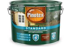 Пропитка декоративная для защиты древесины Pinotex Standard красное дерево 9 л