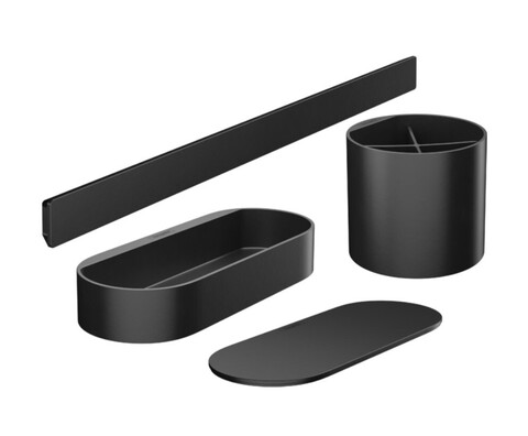 Hansgrohe WallStoris 27968670 Набор аксессуаров (чёрный матовый)