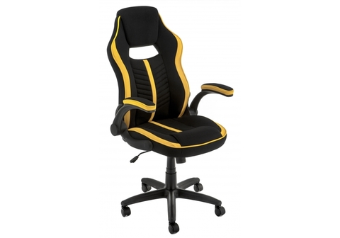 Офисное кресло для персонала и руководителя Компьютерное Plast черный / желтый 68*68*115 Черный / желтый