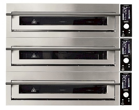 Печь для пиццы электрическая серии SuperTop 3-камерная с подом 75*108 см OEM-ALI 635 S/3