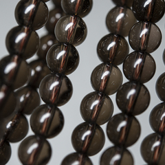 Раухтопаз (дымчатый кварц) натуральный, бусины в форме шара 8мм