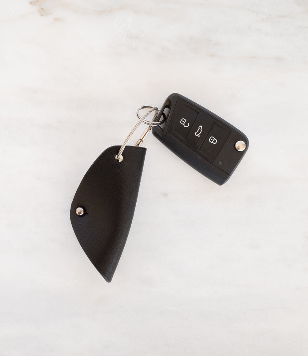 Campbell Cole Simple Key Wrap Black — ключница из кожи
