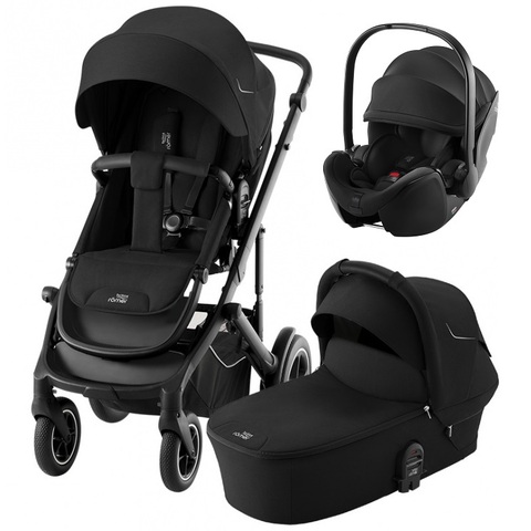 Детская коляска 3в1 Britax Roemer Smile 5Z + автокресло BS 5Z2, Space black