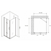 Abber Zart AG08090P-S81 Душевой уголок, 90x80x195, цвет: хром