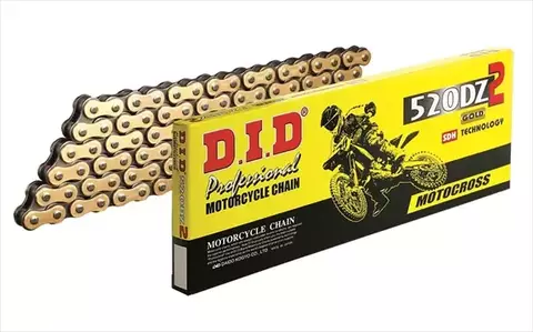 Цепь 520DZ2 золотая 104