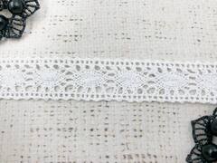 Кружево хлопковое/Тесьма вязаная 20.01.087, ш. 2 см, белый