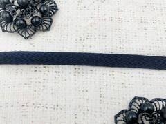 Лента киперная, хлопок, ш. 1 см, чернильный