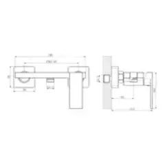 Смеситель с гигиеническим душем HAIBA HB5517-3 графит