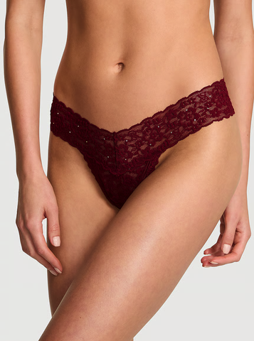 THE LACIE КРУЖЕВНЫЕ ТРУСИКИ ТАНГА С БЛЕТКАМИ