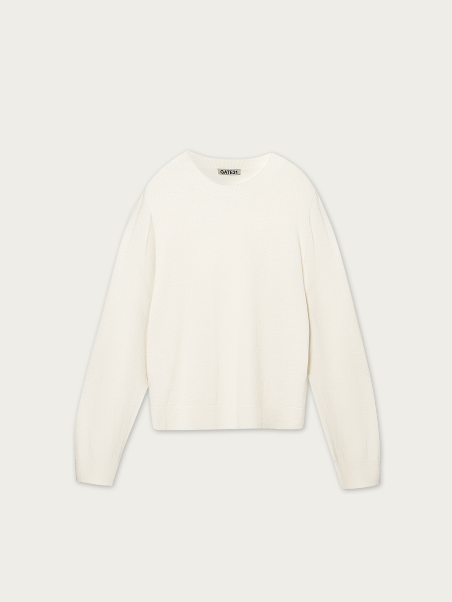 

Джемпер Ксана из шерсти, Молочный