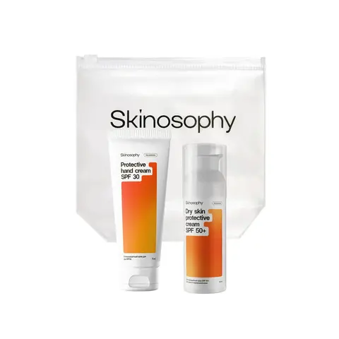 SkinoSophy Дорожный набор с SPF "Suncare" для сухой и нормальной кожи, 2 продукта | SPF50+/SPF30